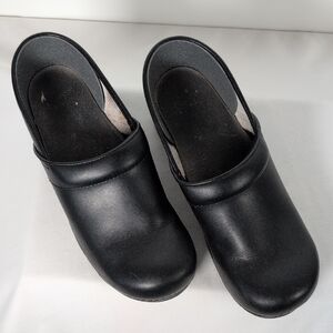 Dansko Black Professional Mules with Rocker Sole